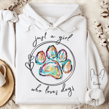 Load image into Gallery viewer, Just a Girl Who Loves Dogs - Custom Hoodie