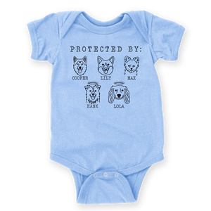 Custom Dog Baby Onesie